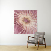 Abstracte bloeiende fractale kunst en schaduwen va wandkleed (In Situ (horizontaal))