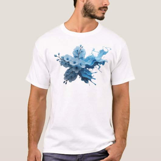 ABSTRACTE BLOEM 37 Creatieve Mode T-shirt (Voorkant)