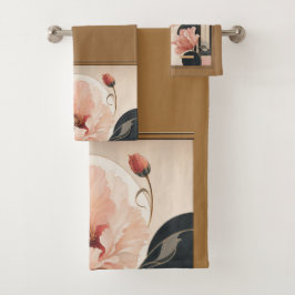 "Abstracte bloem" Bad Handdoek