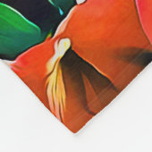 Abstracte bloem bloemrijke fleece deken (Hoek)