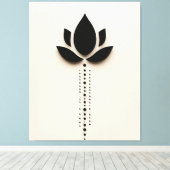 Abstracte bloem canvas afdruk (Insitu (Houten vloer))