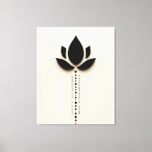 Abstracte bloem canvas afdruk (Voorkant)