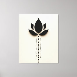 Abstracte bloem canvas afdruk