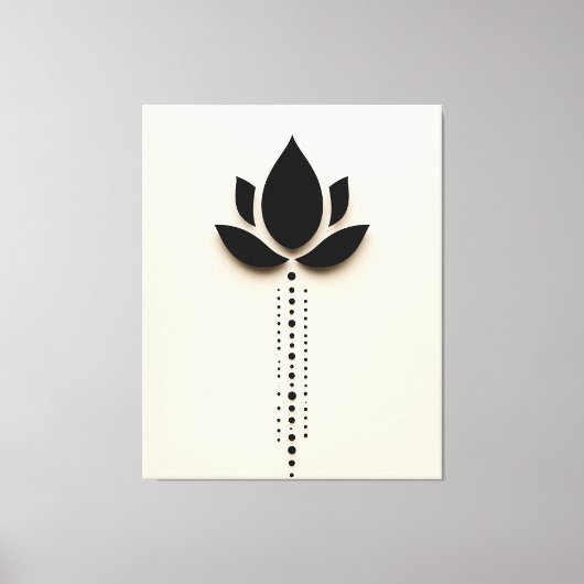 Abstracte bloem canvas afdruk (Voorkant)