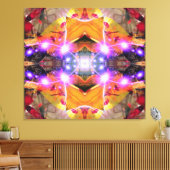 Abstracte Bloem Canvas Afdruk (Insitu (Woonkamer))