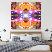 Abstracte Bloem Canvas Afdruk (Insitu (Slaapkamer))