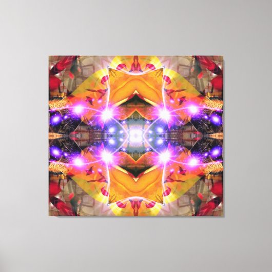 Abstracte Bloem Canvas Afdruk (Voorkant)