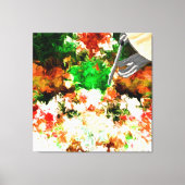 Abstracte bloem canvas afdruk (Voorkant)