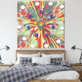 Abstracte Bloem Canvas Afdruk (Insitu (Slaapkamer))