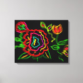 Abstracte bloem canvas afdruk (Voorkant)