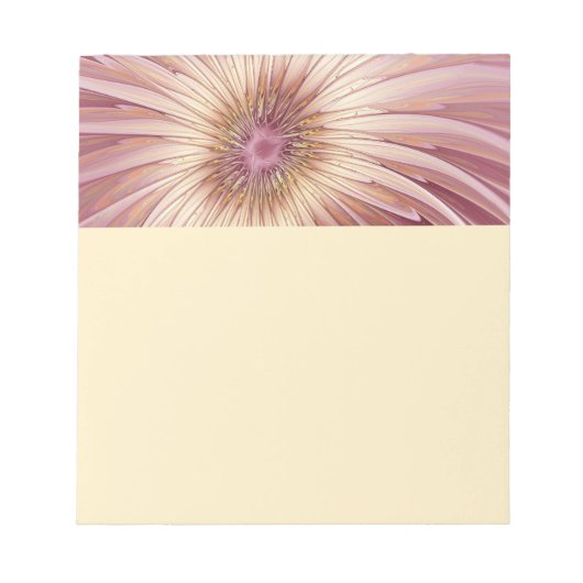 Abstracte bloem fractale kunst & tinten van bordea notitieblok (Voorkant)