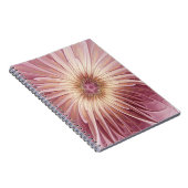 Abstracte bloem fractale kunst & tinten van bordea notitieboek (Rechterzijde)