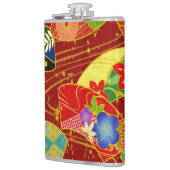 Abstracte bloem heupfles (Links)