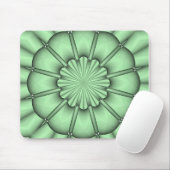 Abstracte Bloem in Lichtgroen Muismat (Met muis)