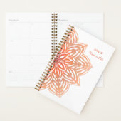 Abstracte Bloem in Perzik Planner (Display)