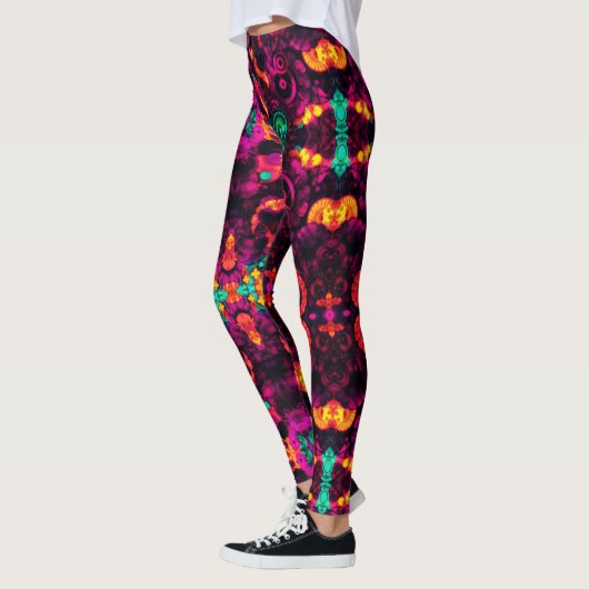 Abstracte bloem leggings (Links)