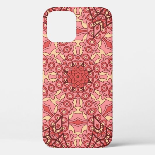Abstracte bloem mandala etnisch naadloos patroon Case-Mate iPhone case (Achterkant)