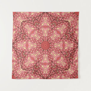 Abstracte bloem mandala etnisch naadloos patroon wandkleed