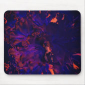 Abstracte bloem ondergedompeld in gotisch paars ef muismat (Voorkant)