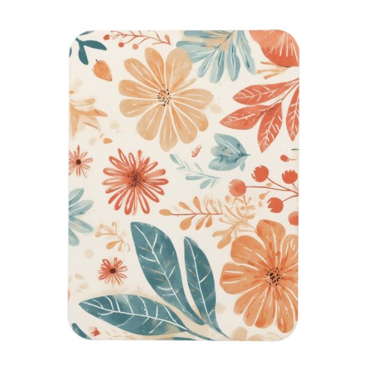 Abstracte bloem ontworpen magneet (Verticaal)