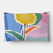 Abstracte Bloem Paardenbloem Kleurblokken Modern Etui (Achterkant)
