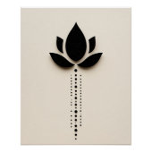 Abstracte bloem perfect poster (Voorkant)