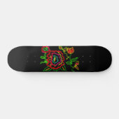 Abstracte bloem persoonlijk skateboard (Horizontaal)