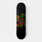 Abstracte bloem persoonlijk skateboard (Voorkant)