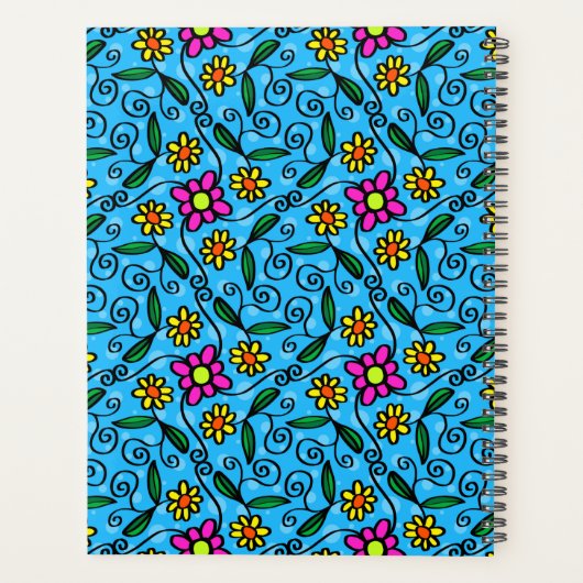 Abstracte Bloem Planner (Achterkant)