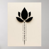 Abstracte bloem poster (Voorkant)