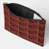 Abstracte bloem rasterpatroon accessoiretasje etui (Open)