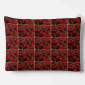 Abstracte bloem rasterpatroon accessoiretasje etui (Achterkant)
