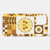 Abstracte bloem. Scandinavische en folkdes Case-Mate iPhone Case (Achterkant (horizontaal))