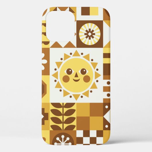 Abstracte bloem. Scandinavische en folkdes Case-Mate iPhone Case (Achterkant)