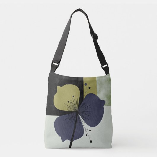 Abstracte bloem tas – zachte kleuren ritme (Voorkant)