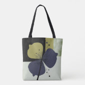 Abstracte bloem tas – zachte kleuren ritme (Achterkant)