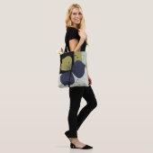 Abstracte bloem tas – zachte kleuren ritme (Op model)