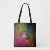 Abstracte bloem tote bag (Voorkant)
