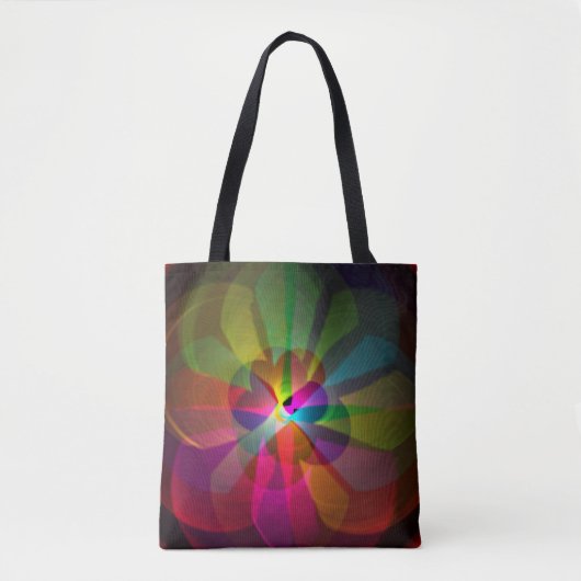 Abstracte bloem tote bag (Voorkant)