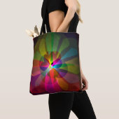 Abstracte bloem tote bag (Dichtbij)