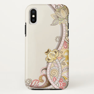 Abstracte bloem vector iPhone XS hoesje