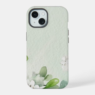 Abstracte bloem witte Kalmia Latifolia bloem iPhone 15 Case