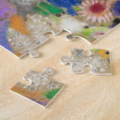 Abstracte bloemachtergrond van Odilon Redon. Legpuzzel (Zijkant)