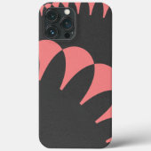 Abstracte bloemblaadjes Roze en Grijs Elegant Case-Mate iPhone Case (Achterkant)