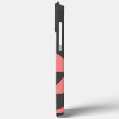 Abstracte bloemblaadjes Roze en Grijs Elegant Case-Mate iPhone Case (Achterkant / Links)