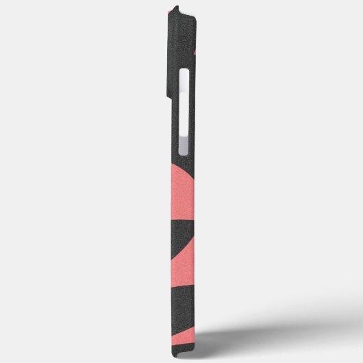 Abstracte bloemblaadjes Roze en Grijs Elegant Case-Mate iPhone Case (Achterkant / Links)