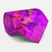 Abstracte Bloemblaadjes Stropdas (Opgerold)
