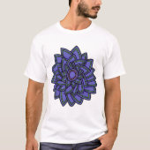 Abstracte bloemblaadjes t-shirt (Voorkant)
