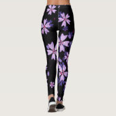 Abstracte Bloembladeren Leggings (Achterkant)