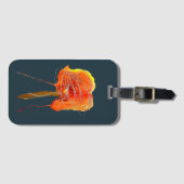 Abstracte bloembloem moderne kunst bagagelabel (Voorkant (horizontaal))